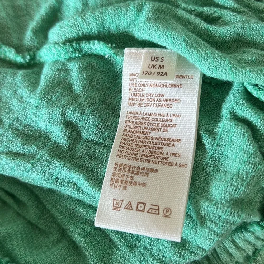 Free People Green Ombré off the Shoulder Top